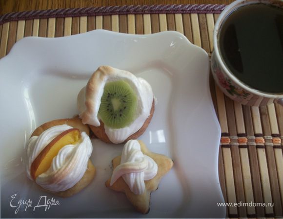 Творожное печенье с меренгой Творожное печенье с меренгой