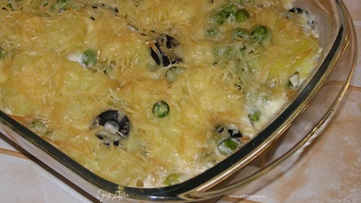 Гратен с тунцом и картофелем