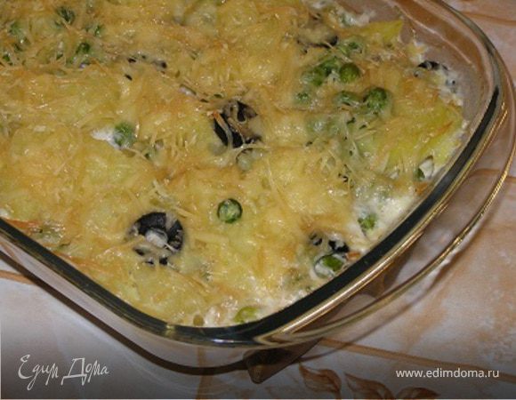 Гратен с тунцом и картофелем Гратен с тунцом и картофелем