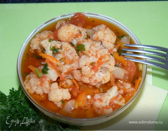 Цветная капуста в томате(на зиму)