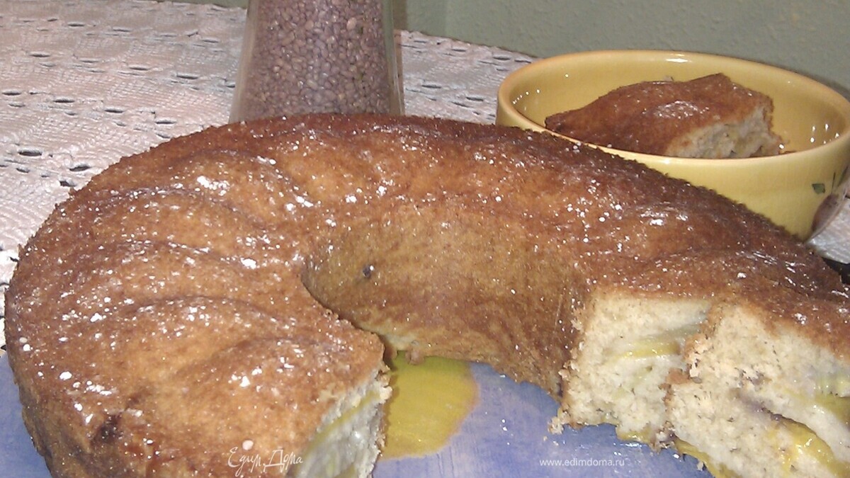 Йогуртовый пирог с фруктами