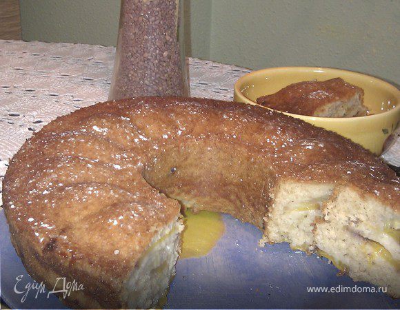 Йогуртовый пирог с фруктами