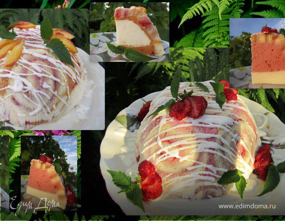 Торт "Две воздушные горки"