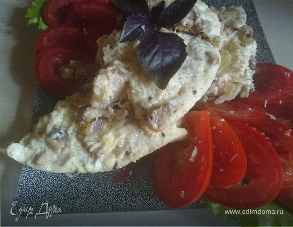 Фриттата с тилапией и грибами Фриттата с тилапией и грибами