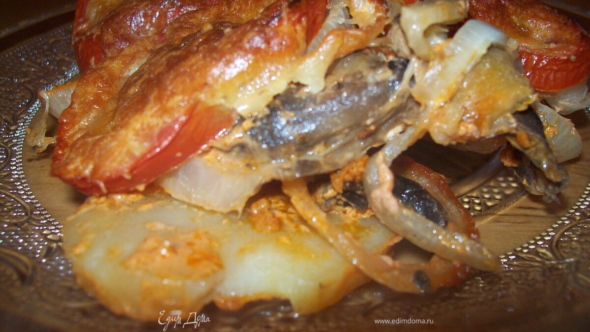 Овощной гратен (и не много грибов)