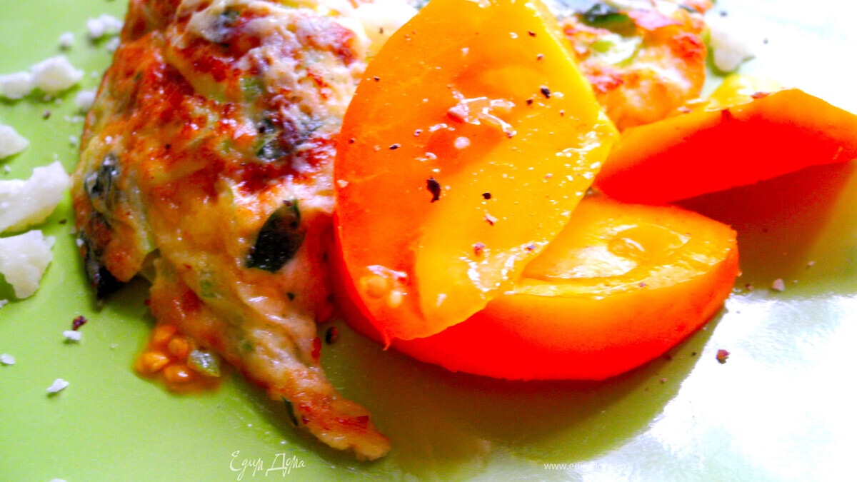 Фриттата с кабачком и сыром