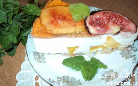 Рецепт Торт «Южный» с инжиром и персиками