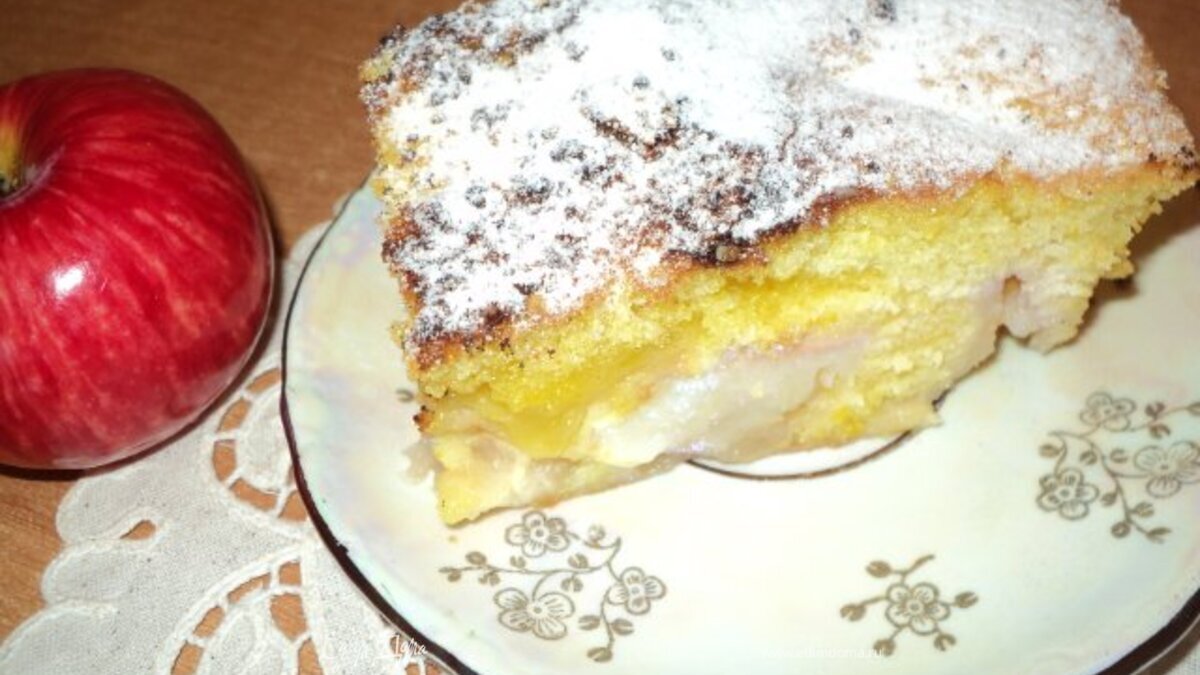 Пирог « Яблоки в перине».