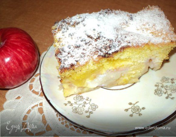 Пирог « Яблоки в перине».