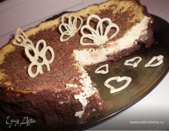 Чизкейк с шоколадными крошками