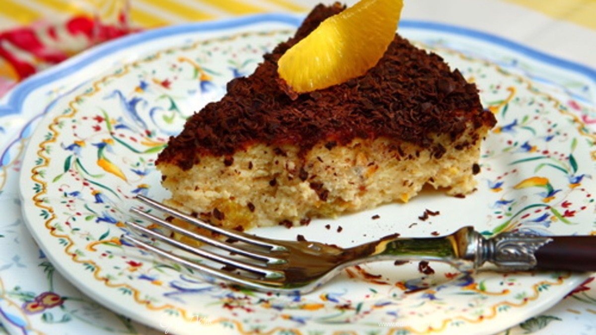 Сырное суфле с апельсином и шоколадом