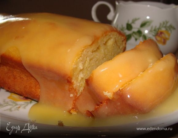 Лимонный кекс с лимонным курдом