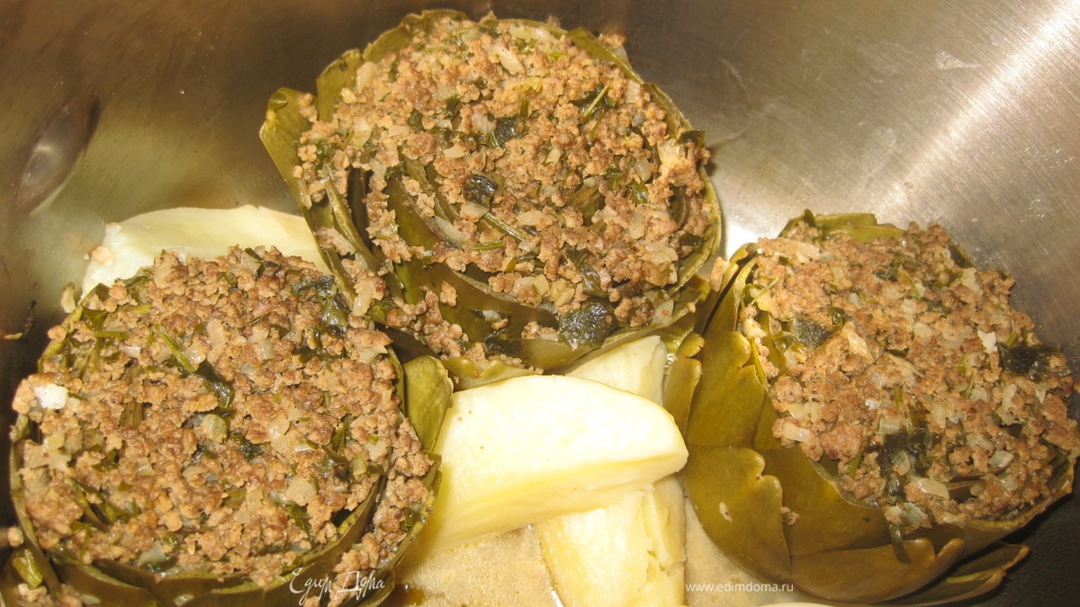 Фаршированный артишок по-средиземноморски