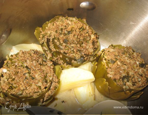 Фаршированный артишок по-средиземноморски Фаршированный артишок по-средиземноморски