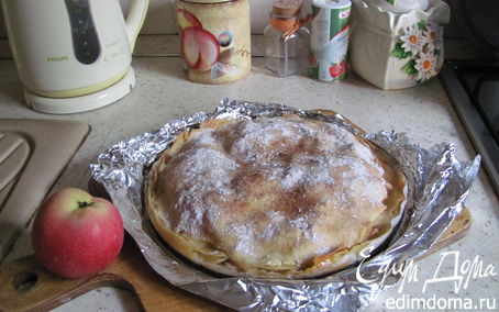 Рецепт Слоеный яблочный пирог