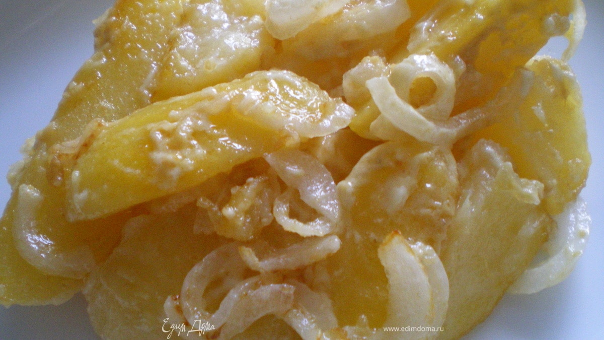 Картофель в горчичном соусе.