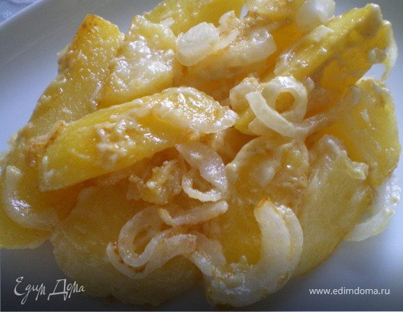 Картофель в горчичном соусе.