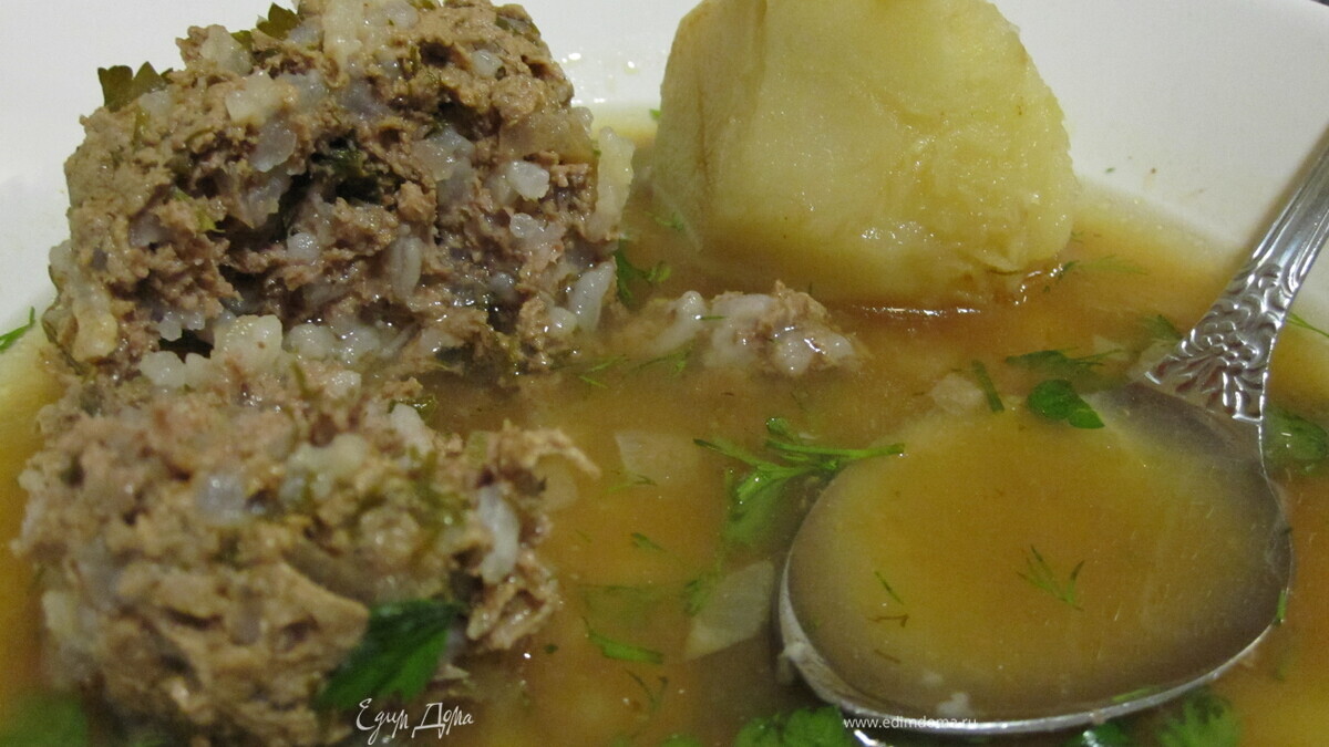 Кюфта-бозбаш. Упрощенный вариант.