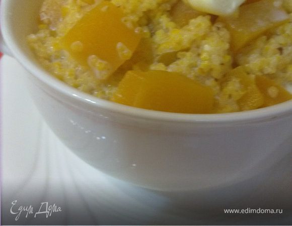 Кукурузная каша с тыквой