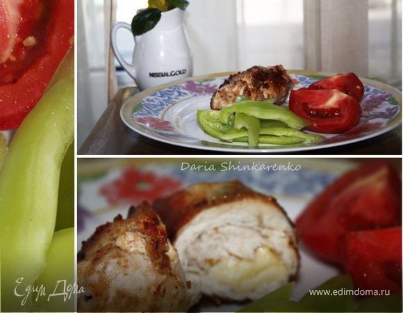 Куриный рулетик с сыром Куриный рулетик с сыром