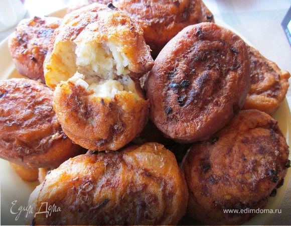 Ленивые беляши на творожном тесте