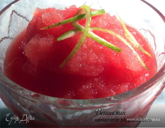 Арбузно-лаймовый лед