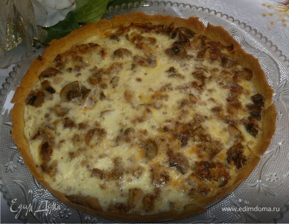 Куриный пирог с грибами