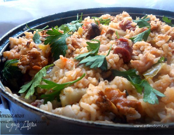 Джамбалайя с лисичками Джамбалайя с лисичками