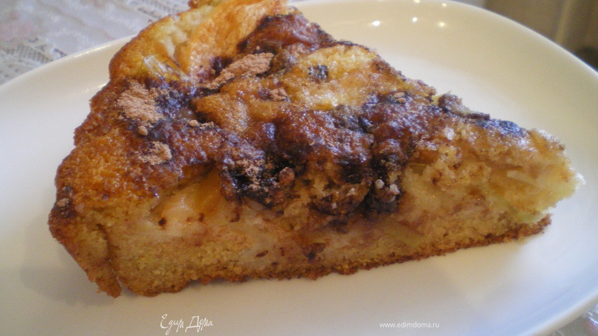 Шоколадно-яблочный манник.