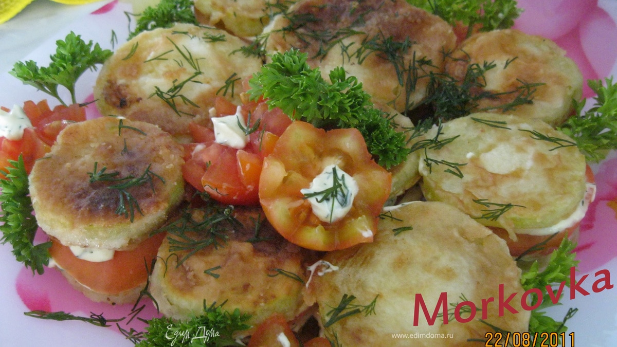 Кабачковое "пирожное"