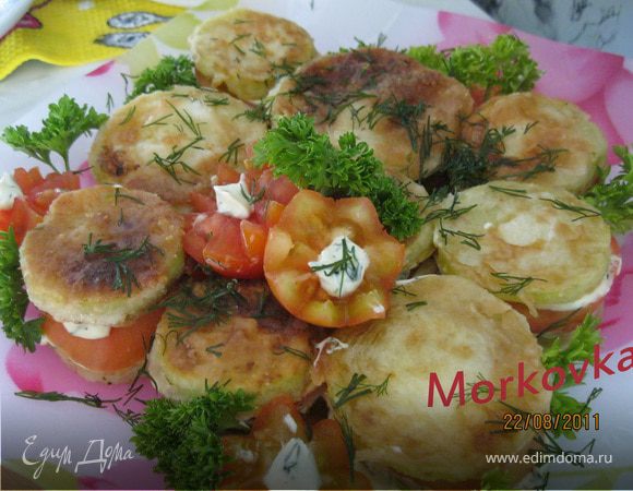 Кабачковое "пирожное"