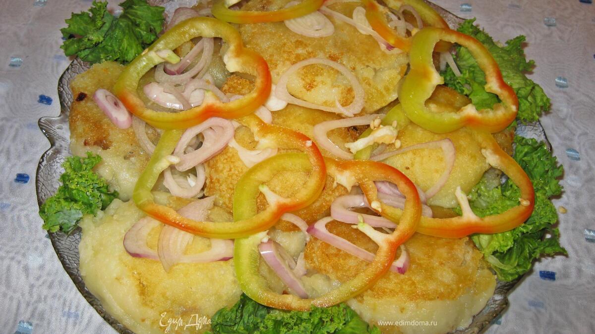 Картофельные котлеты с шампиньонами