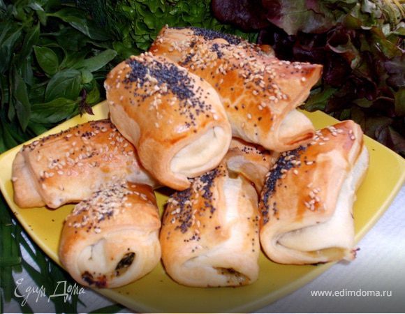 Рулетики с курицей и шпинатом Рулетики с курицей и шпинатом