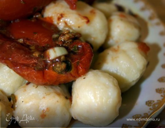 Ньокки с вялеными помидорами. Ньокки с вялеными помидорами.