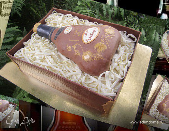 Торт " Коробка с коньяком" Торт " Коробка с коньяком"