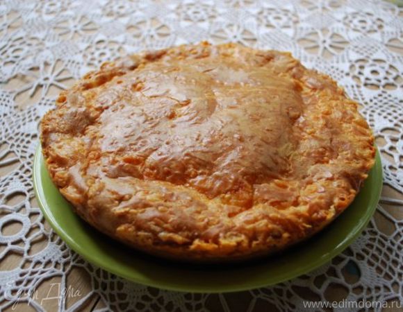 Пирог с начинкой из рыбных консервов