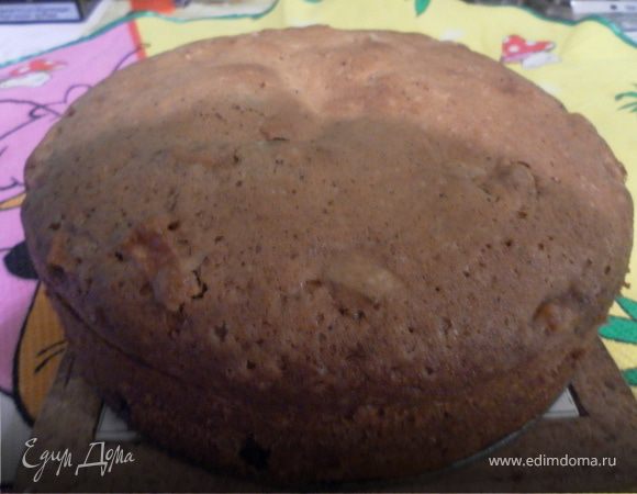 Постный яблочный кекс