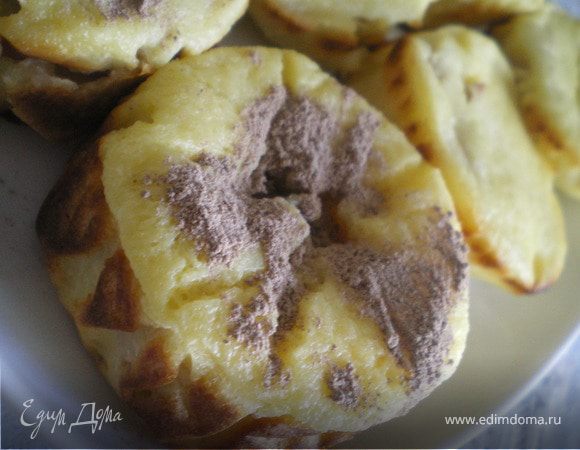 Творожная запеканка с персиками.