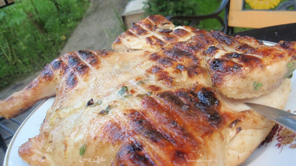 Курица на мангале (по стопам Виктории)