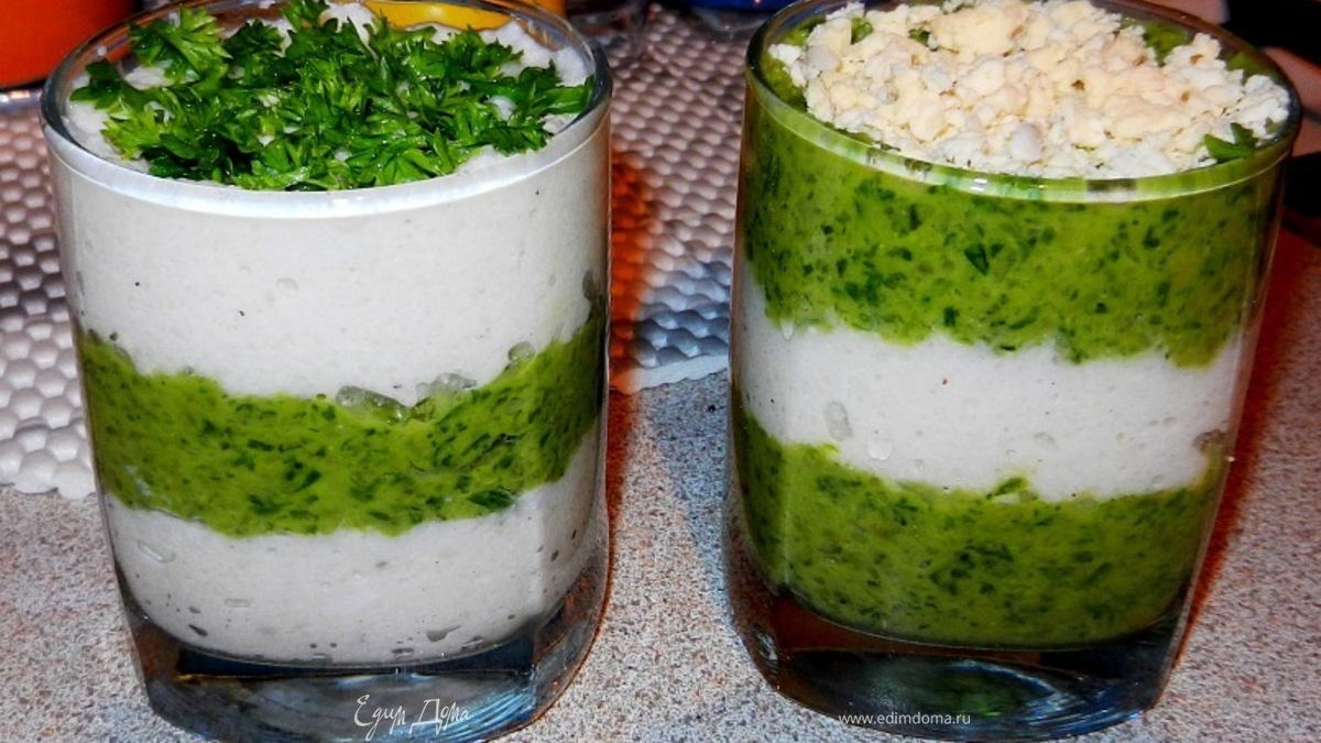 Салат-мусс с кальмарами