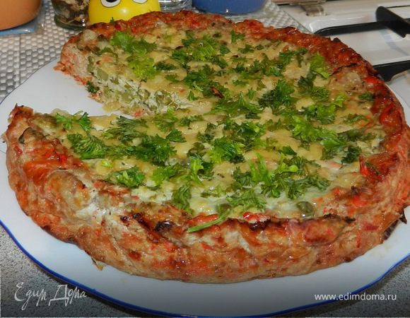 Баклажановый пирог с фаршем