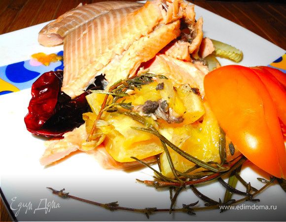 Форель с фенхелем и солеными лимонами Форель с фенхелем и солеными лимонами