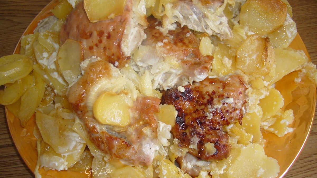 Картошка с мясом в духовке