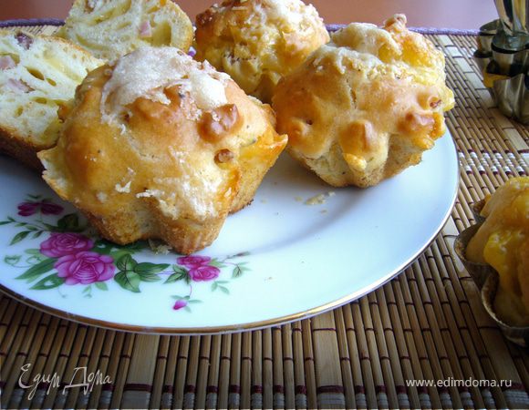 Ветчинно-сырные маффины Ветчинно-сырные маффины