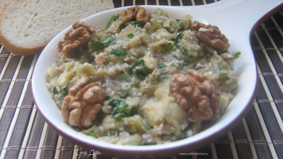 Дип из печёных баклажан