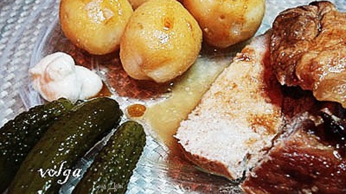 Свинина жареная с квасом