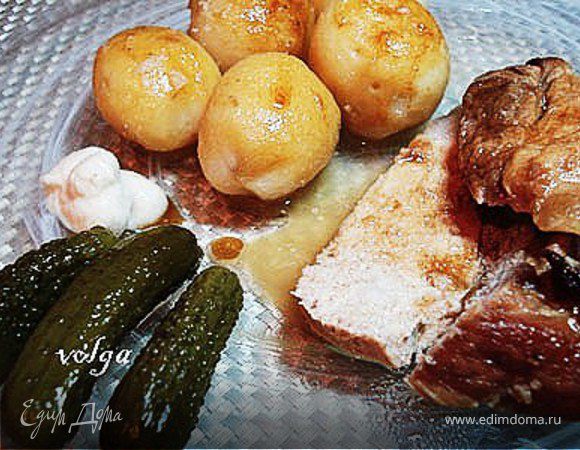 Свинина жареная с квасом