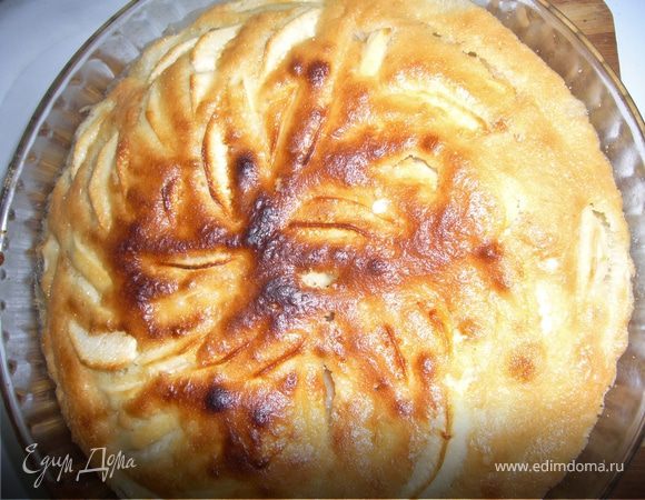 Бисквитный Пирог с яблоками Бисквитный Пирог с яблоками