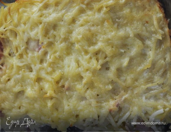 Гратен из макарон и ветчины (Gratin) Гратен из макарон и ветчины (Gratin)