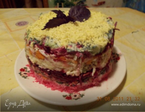 Салатный торт "Закусочный" Салатный торт "Закусочный"